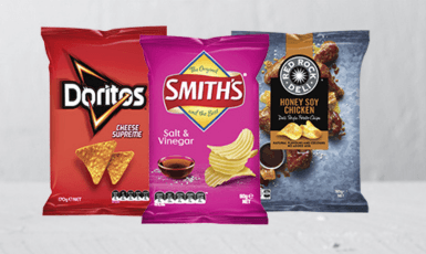 savoury snacks at Coles Express convenience stores