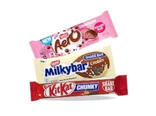 Nestle King Bars sixty to eighty gram varieties