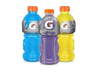 One litre Gatorade varieties - two for nine dollars or three for twelve dollars