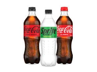 Coca Cola six hundred ml varieties