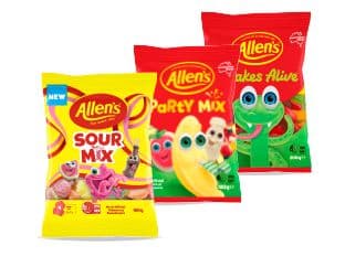 Allens one hundred and fifty to two hundred gram varieties