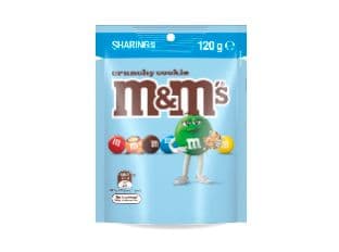 M and M Crunchie Cookie one hundred and twenty grams