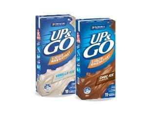 Up and Go three hundred and fifty mililitre varieties