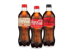 Coke six hundred mililitre varieties